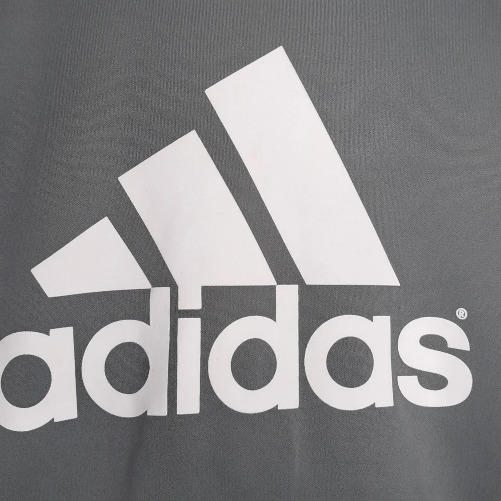 Adidas Men's Size Small Logo Pullover Gray Crewneck Long Sleeve Sweatshirt